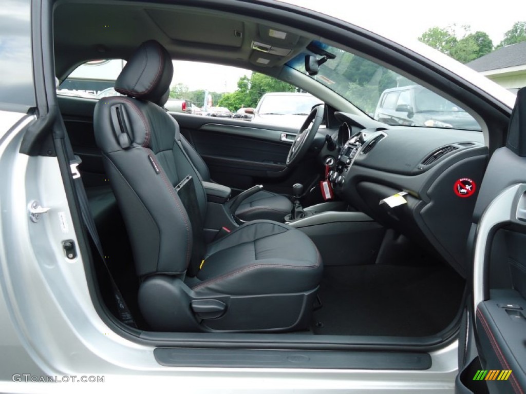 Black Sport Interior 2010 Kia Forte Koup SX Photo #66438966