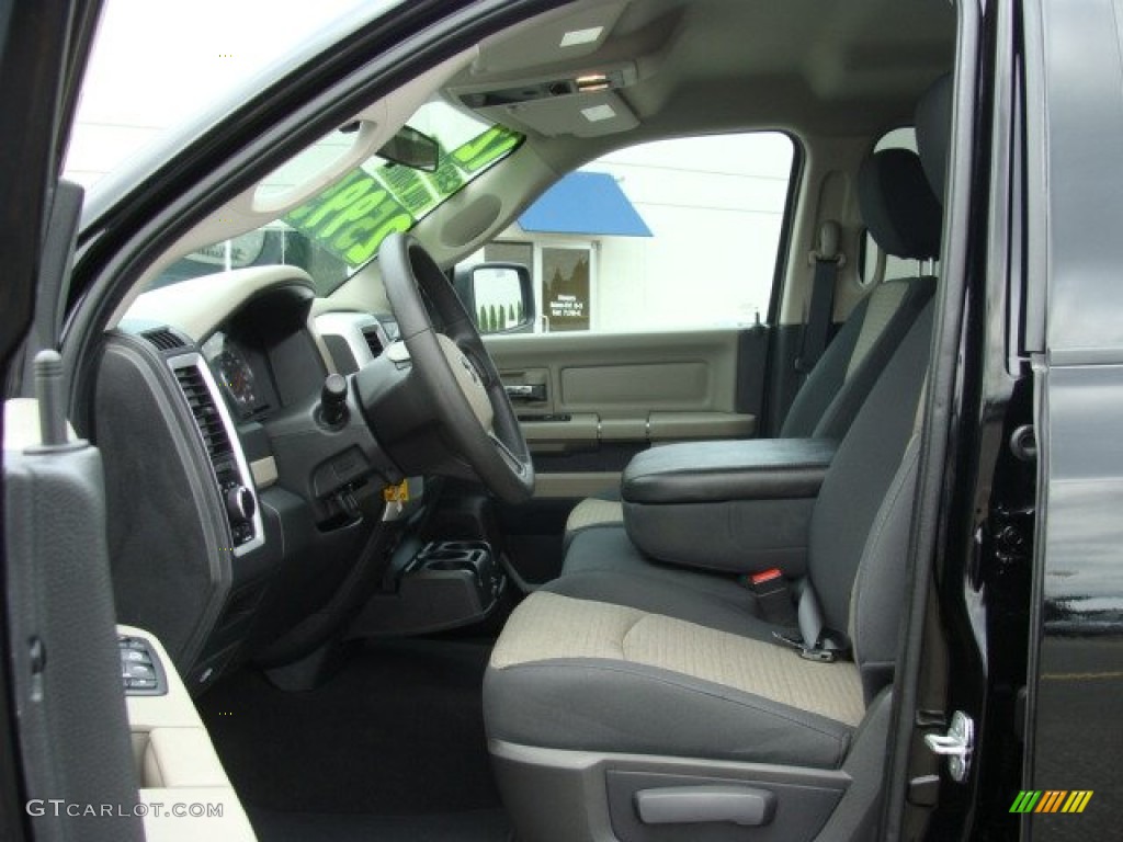 2012 Ram 1500 SLT Quad Cab 4x4 - Black / Dark Slate Gray/Medium Graystone photo #10