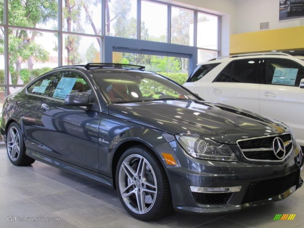 Steel Grey Metallic 2012 Mercedes-Benz C 63 AMG Coupe Exterior Photo #66440769