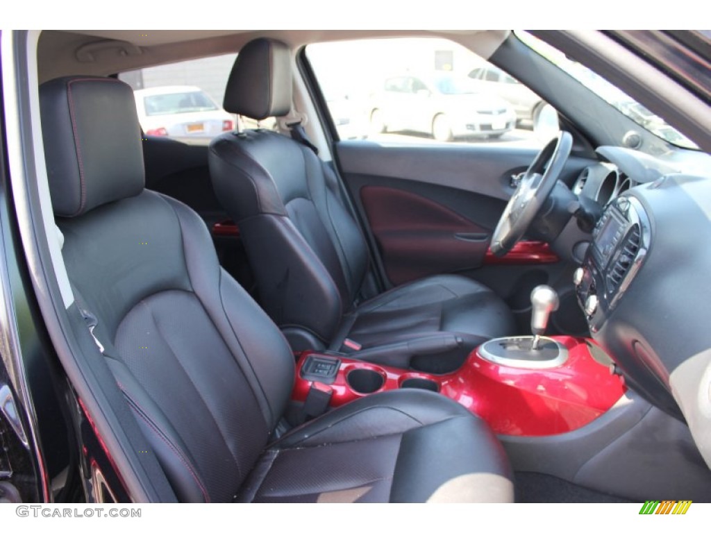 Black/Red w/Red Trim Interior 2011 Nissan Juke SL Photo #66442710