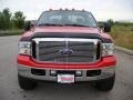 2007 Red Clearcoat Ford F250 Super Duty Lariat SuperCab 4x4  photo #9