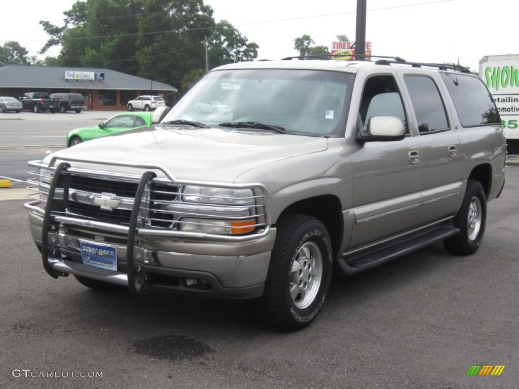 2001 Suburban 1500 LT - Light Pewter Metallic / Light Gray/Neutral photo #2