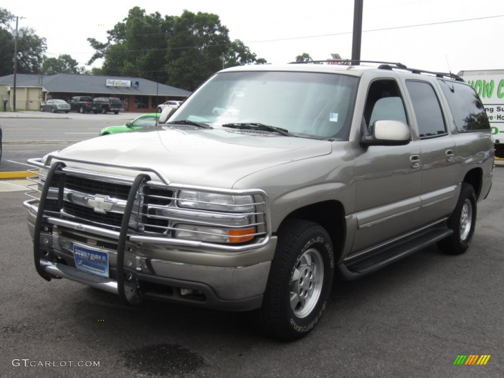 2001 Suburban 1500 LT - Light Pewter Metallic / Light Gray/Neutral photo #14