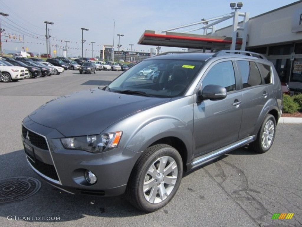 2012 Outlander SE AWD - Graphite Gray Metallic / Black photo #1