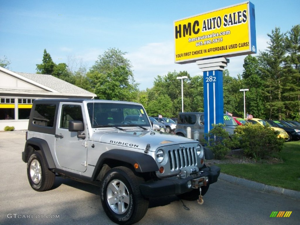 2009 Wrangler Rubicon 4x4 - Bright Silver Metallic / Dark Slate Gray/Medium Slate Gray photo #2