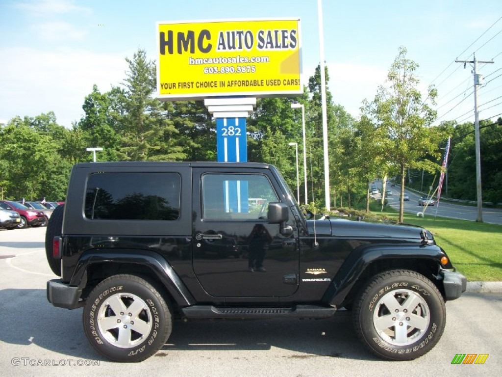 2009 Wrangler Sahara 4x4 - Black / Dark Slate Gray/Medium Slate Gray photo #1