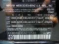 040: Black 2006 Mercedes-Benz ML 350 4Matic Color Code