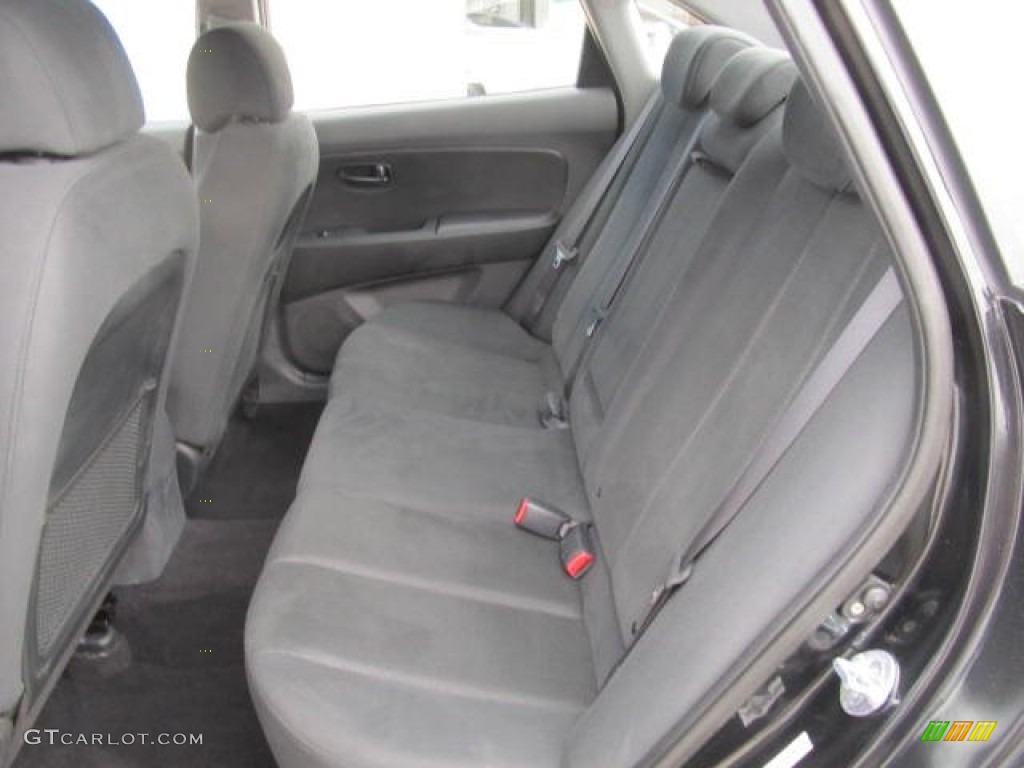 2009 Elantra SE Sedan - Black Pearl / Gray photo #9
