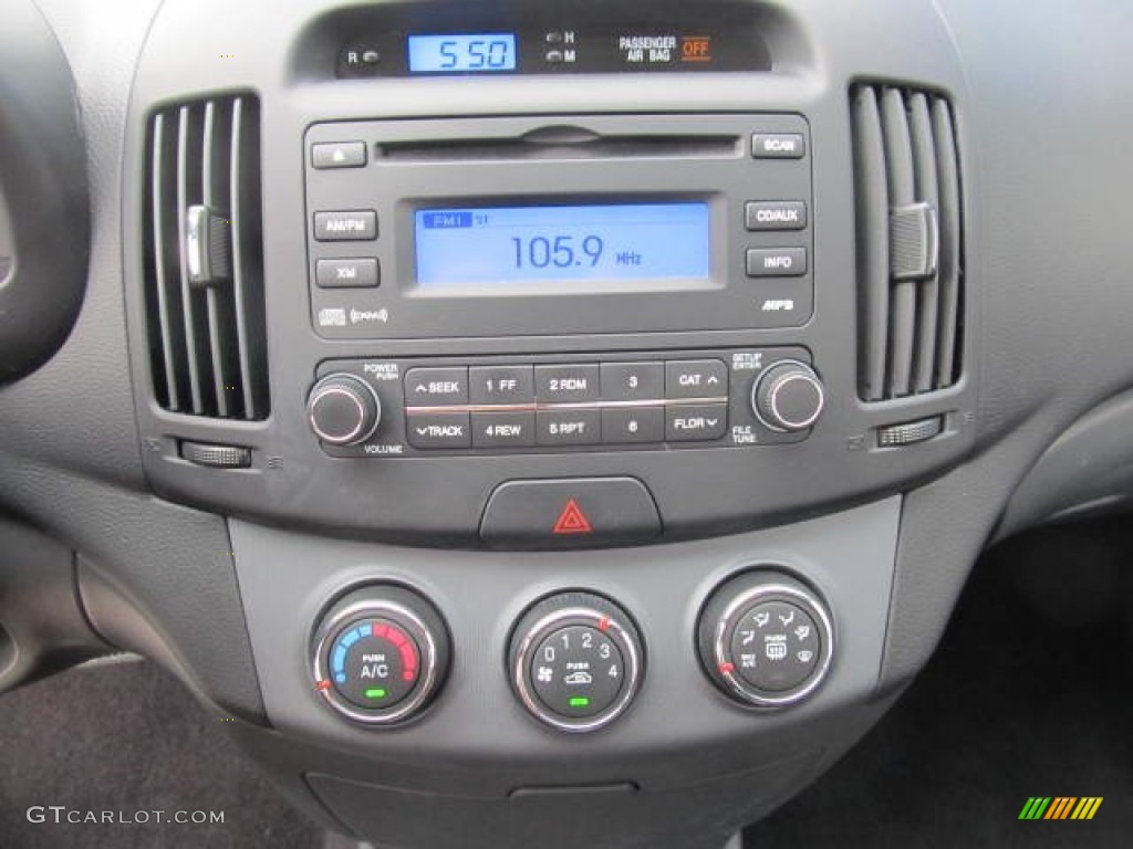 2009 Elantra SE Sedan - Black Pearl / Gray photo #11
