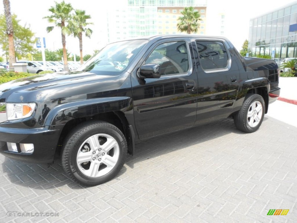 2009 Ridgeline RTL - Nighthawk Black Pearl / Beige photo #3