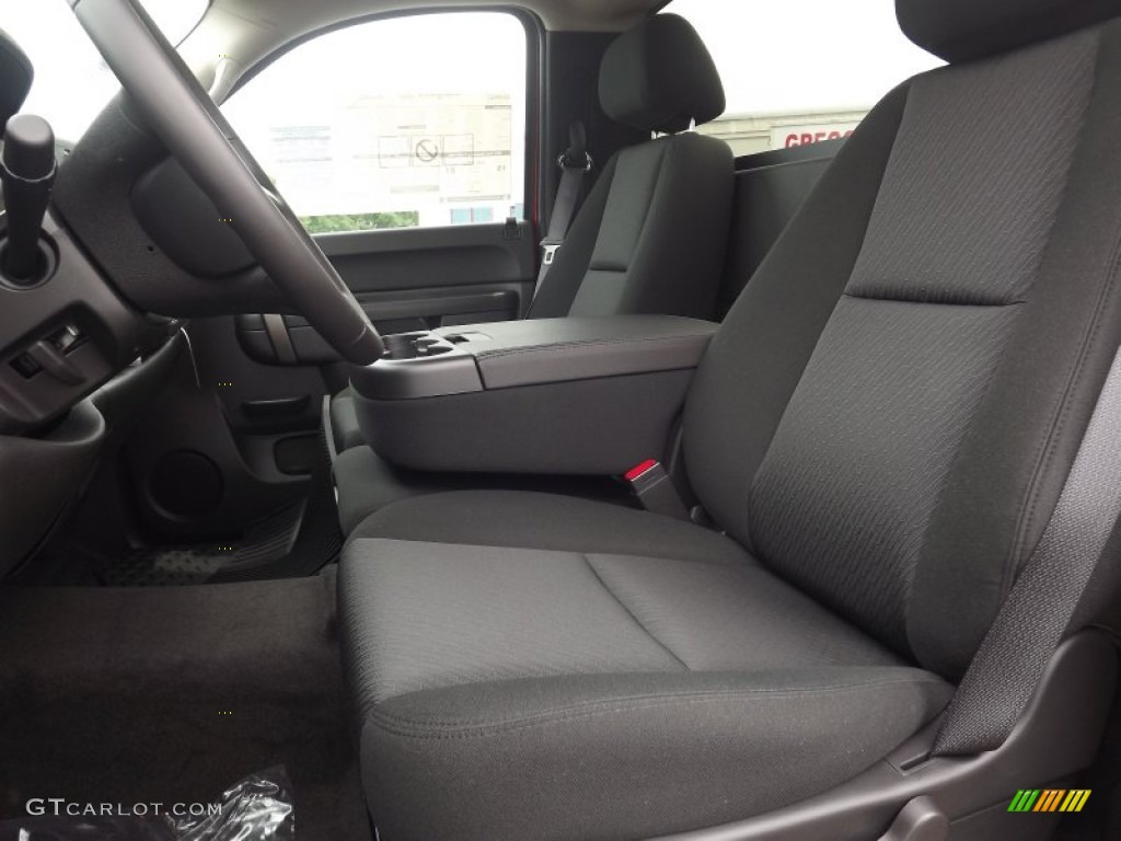 Ebony Interior 2012 GMC Sierra 1500 SLE Regular Cab Photo #66450048