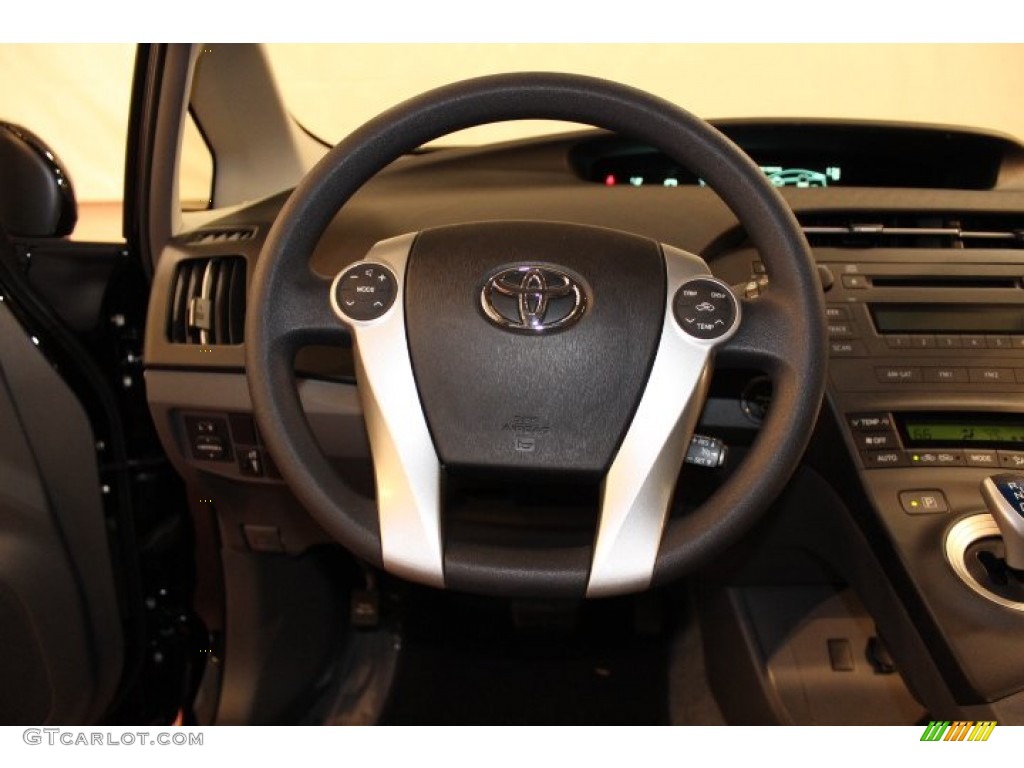 2011 Toyota Prius Hybrid II Misty Gray Steering Wheel Photo #66450309