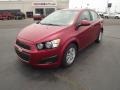 2012 Crystal Red Tintcoat Chevrolet Sonic LT Sedan  photo #1