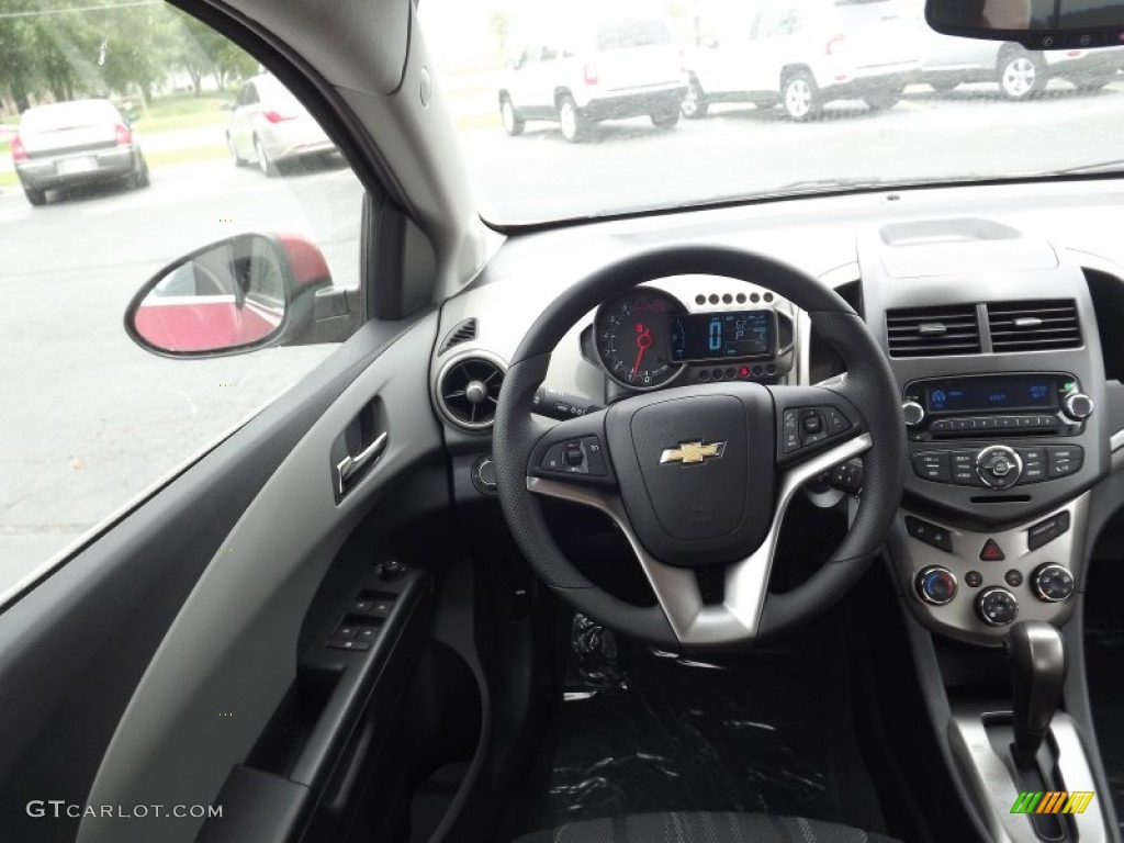 2012 Sonic LT Sedan - Crystal Red Tintcoat / Jet Black/Dark Titanium photo #9