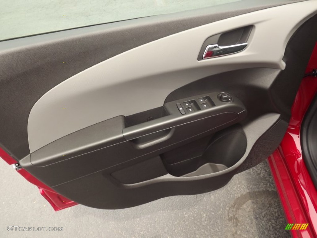 2012 Sonic LT Sedan - Crystal Red Tintcoat / Jet Black/Dark Titanium photo #12