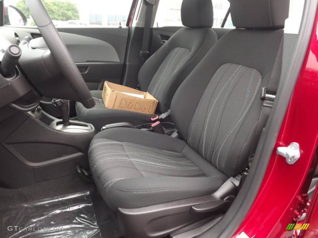 2012 Sonic LT Sedan - Crystal Red Tintcoat / Jet Black/Dark Titanium photo #13