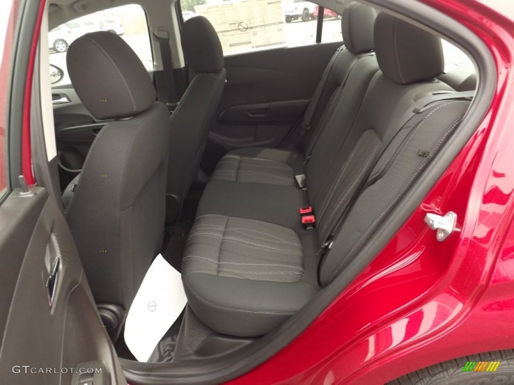 2012 Sonic LT Sedan - Crystal Red Tintcoat / Jet Black/Dark Titanium photo #14