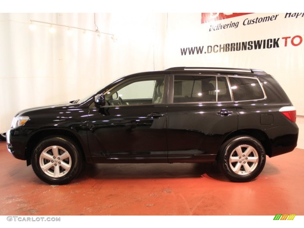 2010 Highlander SE 4WD - Black / Sand Beige photo #5