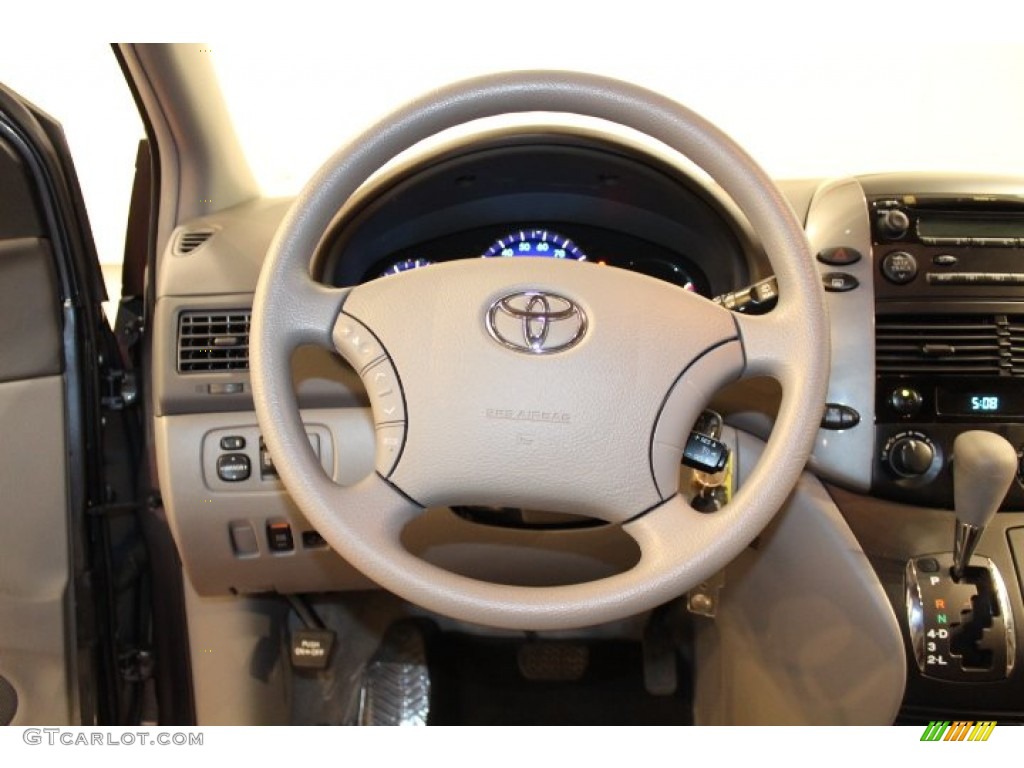 2010 Toyota Sienna LE AWD Stone Steering Wheel Photo #66451659