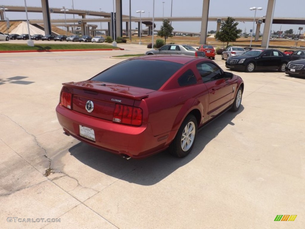 2007 Mustang V6 Premium Coupe - Redfire Metallic / Dark Charcoal photo #5