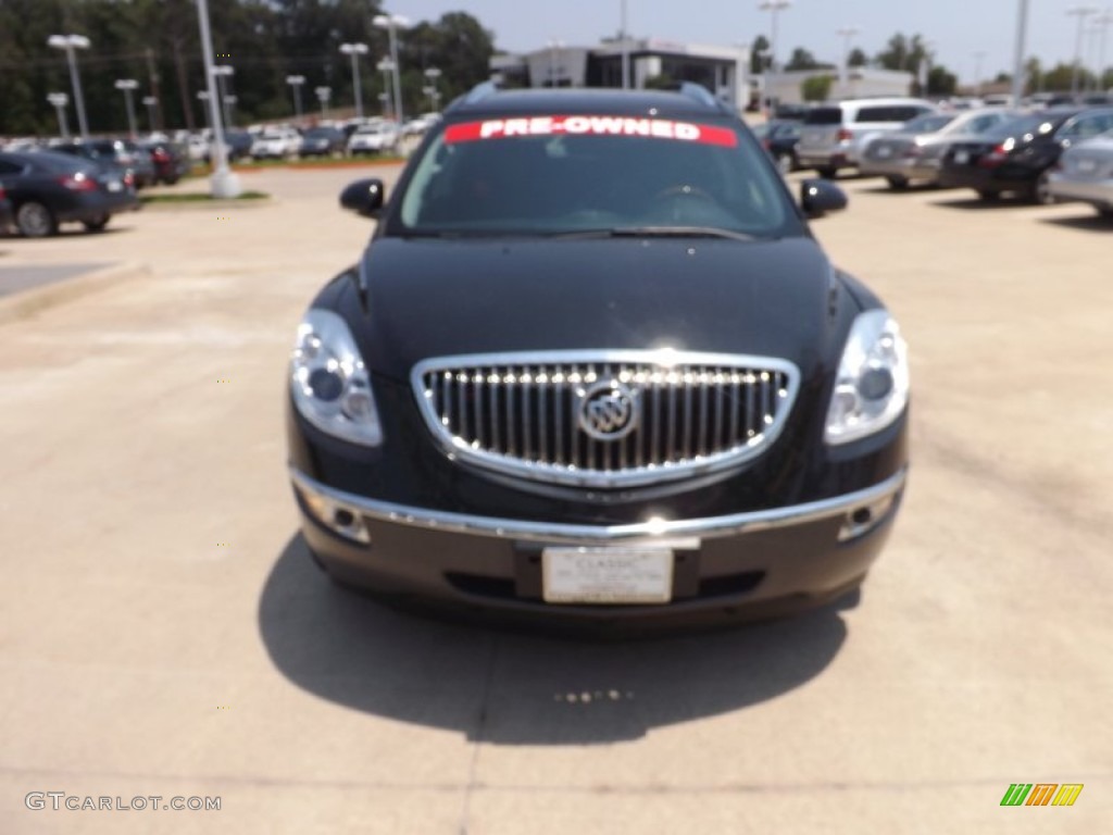 2010 Enclave CXL - Carbon Black Metallic / Ebony/Ebony photo #8