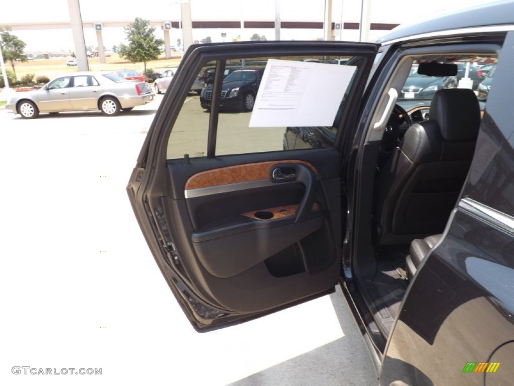 2010 Enclave CXL - Carbon Black Metallic / Ebony/Ebony photo #18