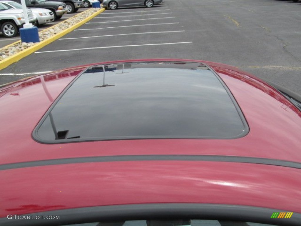 2008 Tiburon GT - Redfire Pearl / GT Black Leather/Black Sport Grip photo #4