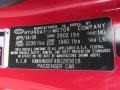 MG: Redfire Pearl 2008 Hyundai Tiburon GT Color Code