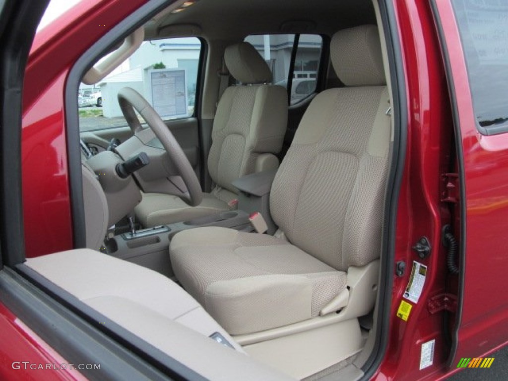 Beige Interior 2012 Nissan Frontier SV Crew Cab 4x4 Photo #66452850