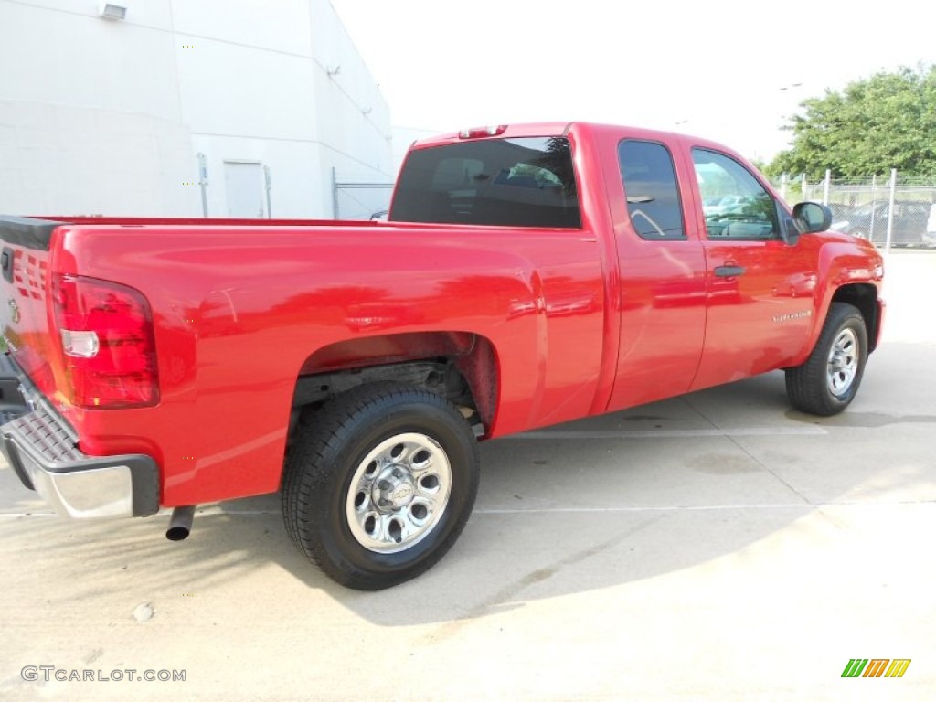 2007 Silverado 1500 LS Extended Cab - Victory Red / Dark Titanium Gray photo #7