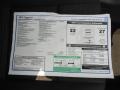 2012 Volkswagen Tiguan S Window Sticker