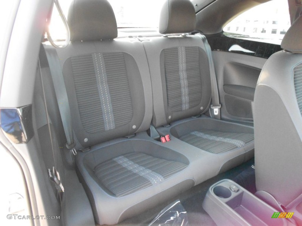 Black/Blue Interior 2012 Volkswagen Beetle Turbo Photo #66456093