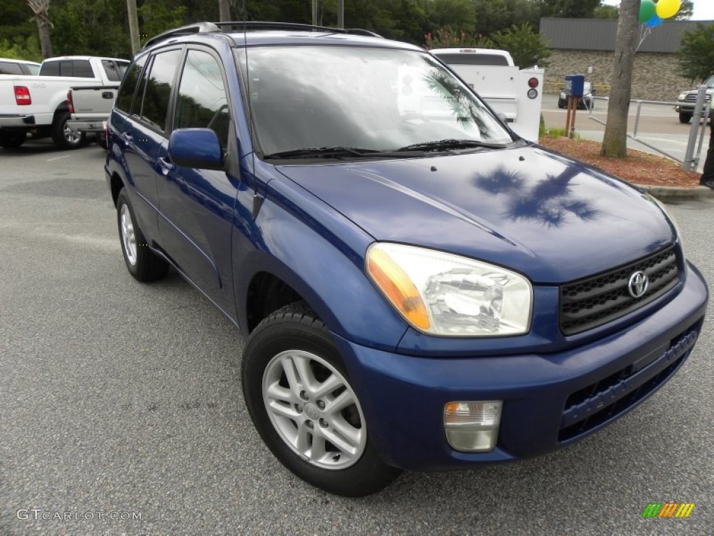 2002 RAV4  - Spectra Blue Mica / Gray photo #1