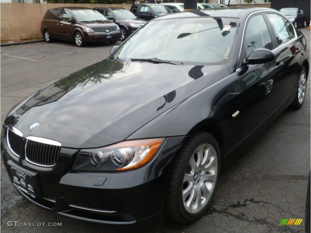 2008 3 Series 335xi Sedan - Jet Black / Black photo #6