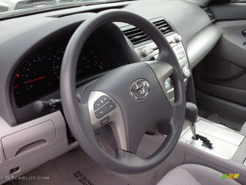 2010 Toyota Camry LE Ash Gray Steering Wheel Photo #66458820