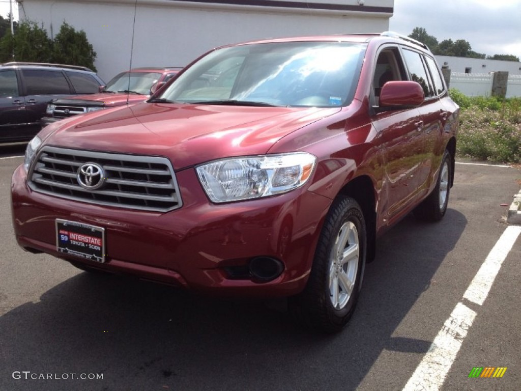 2009 Highlander V6 - Salsa Red Pearl / Sand Beige photo #1