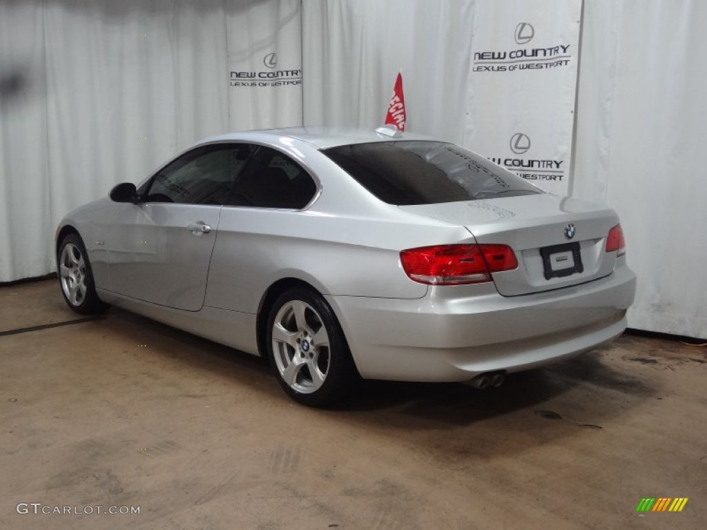 2007 3 Series 328xi Coupe - Titanium Silver Metallic / Black photo #5