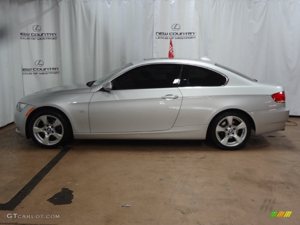 2007 3 Series 328xi Coupe - Titanium Silver Metallic / Black photo #6