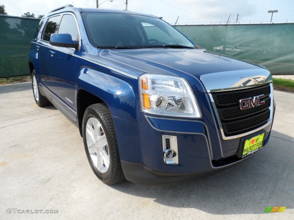 2010 Terrain SLE - Atlantic Blue Metallic / Light Titanium photo #1