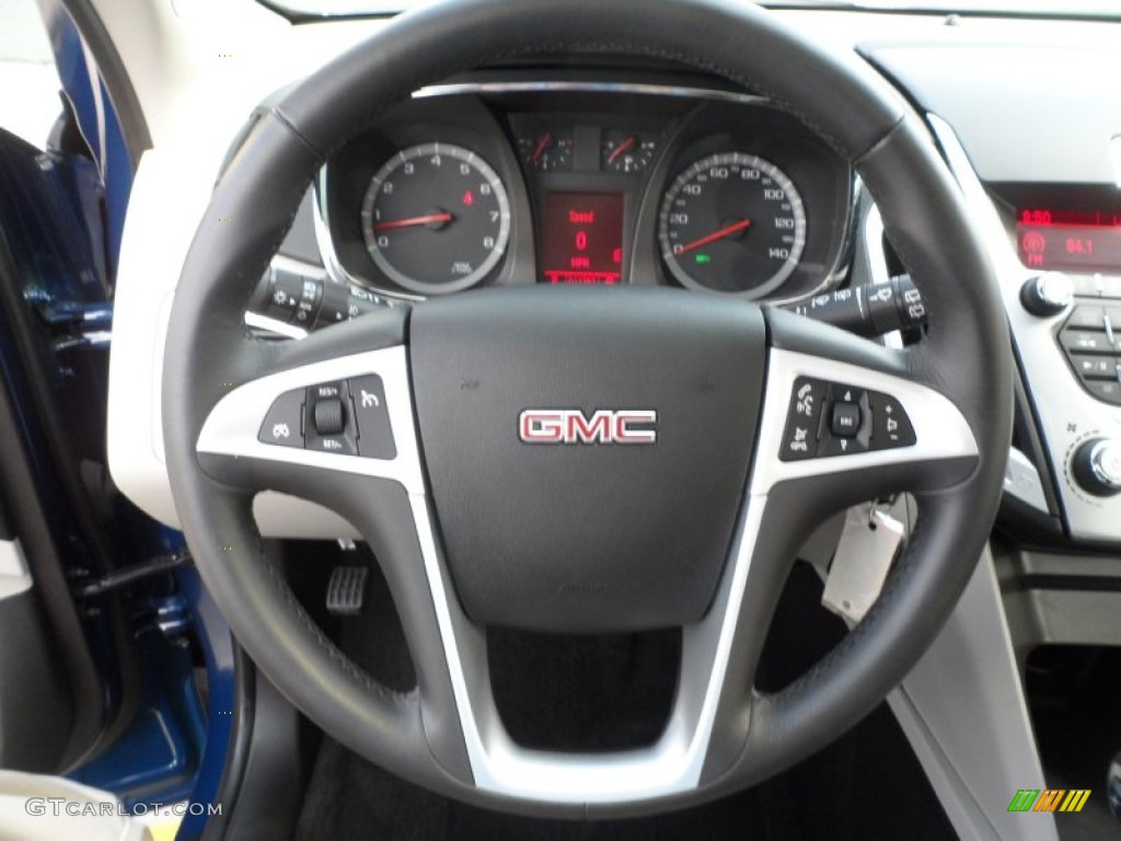 2010 GMC Terrain SLE Light Titanium Steering Wheel Photo #66462219