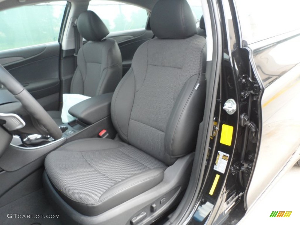 Black Interior 2013 Hyundai Sonata SE 2.0T Photo #66465558