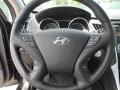 Black 2013 Hyundai Sonata SE 2.0T Steering Wheel