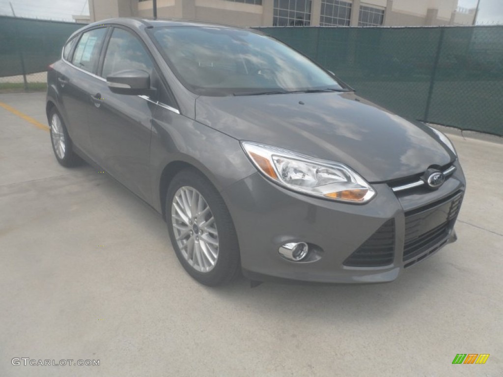 2012 Focus SEL 5-Door - Sterling Grey Metallic / Charcoal Black Leather photo #1