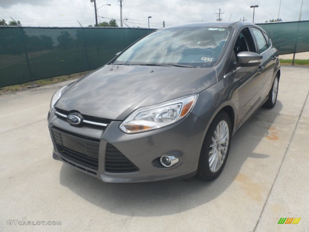 2012 Focus SEL 5-Door - Sterling Grey Metallic / Charcoal Black Leather photo #7