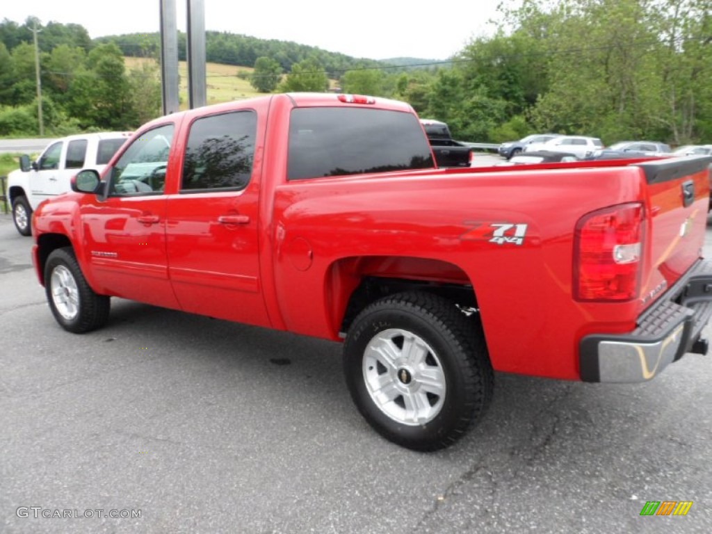 2012 Silverado 1500 LTZ Crew Cab 4x4 - Victory Red / Light Titanium/Dark Titanium photo #5