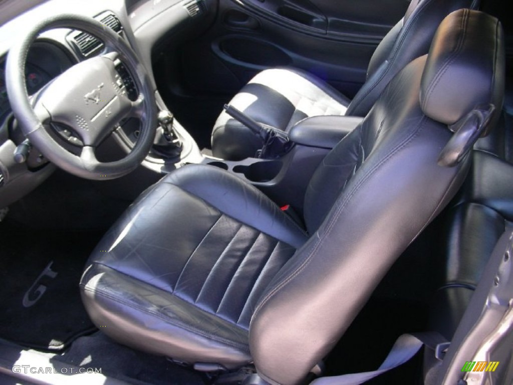 2001 Mustang GT Coupe - Mineral Grey Metallic / Dark Charcoal photo #7