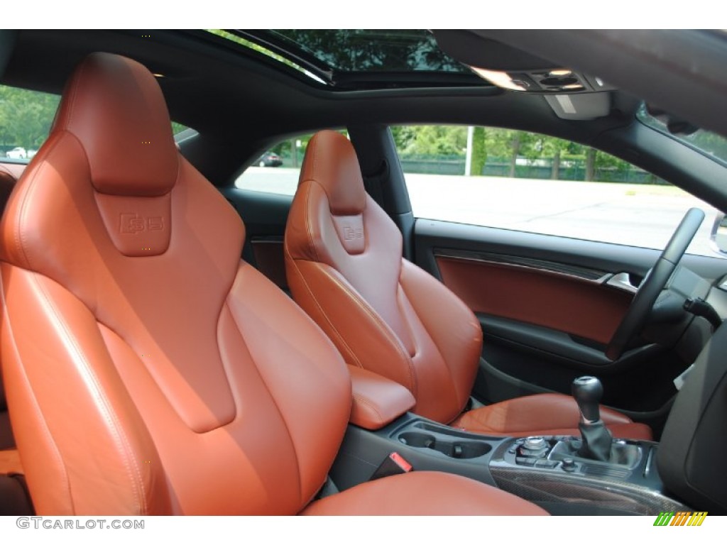 Tuscan Brown Silk Nappa Leather Interior 2009 Audi S5 4.2 quattro Photo #66468747