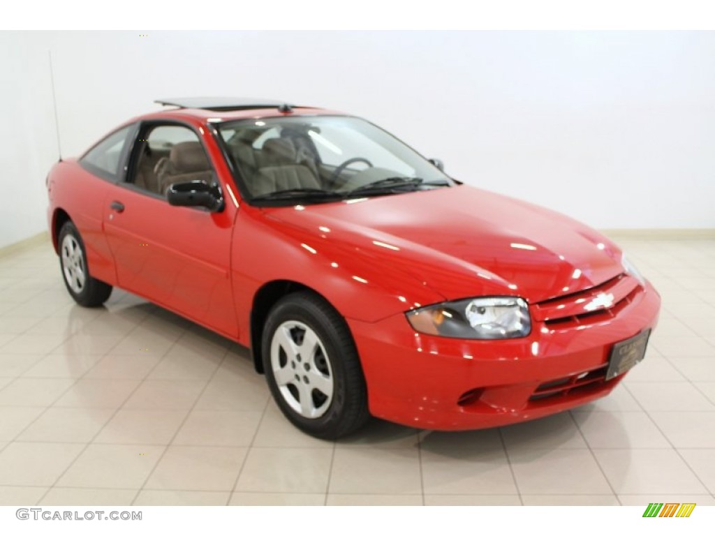 2004 Cavalier LS Coupe - Victory Red / Neutral photo #1