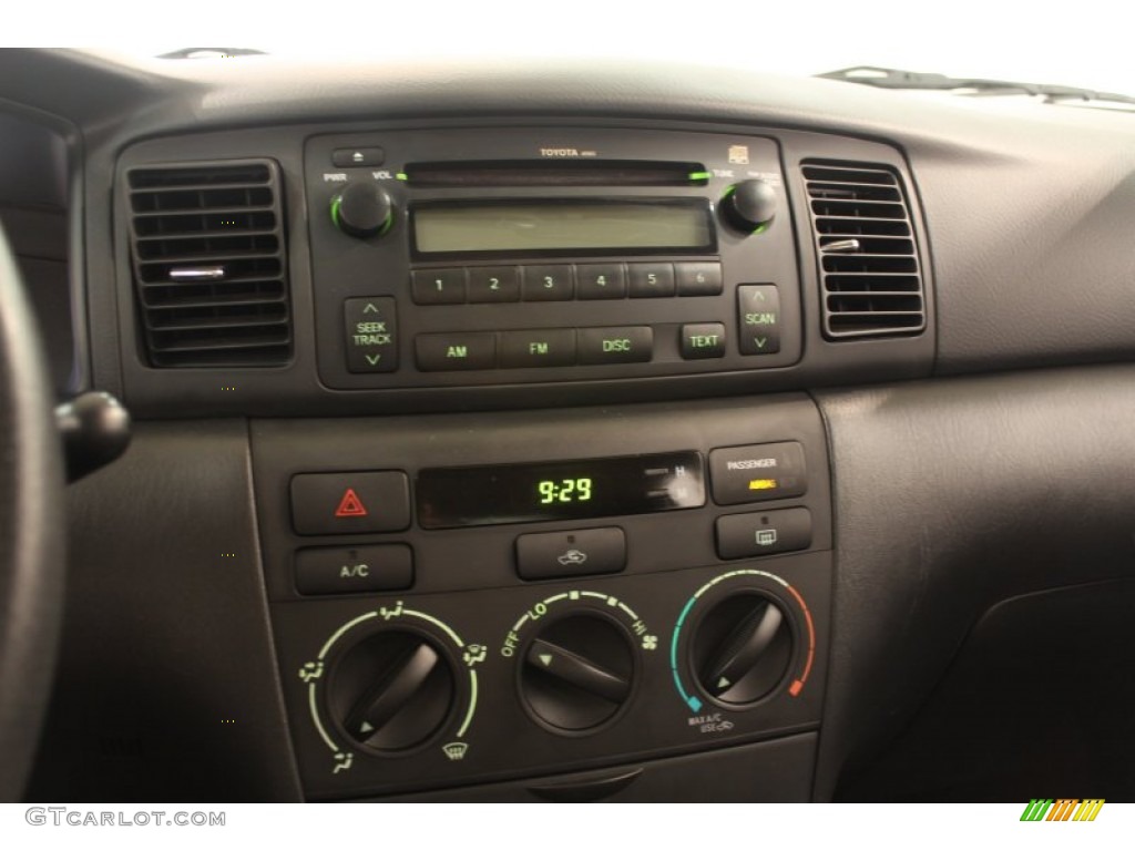 2007 Toyota Corolla S Dark Charcoal Dashboard Photo #66472368