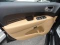 2012 Dodge Durango Black/Light Frost Beige Interior Door Panel Photo